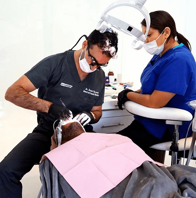 Bedford dental group cosmetic dentist procedure.